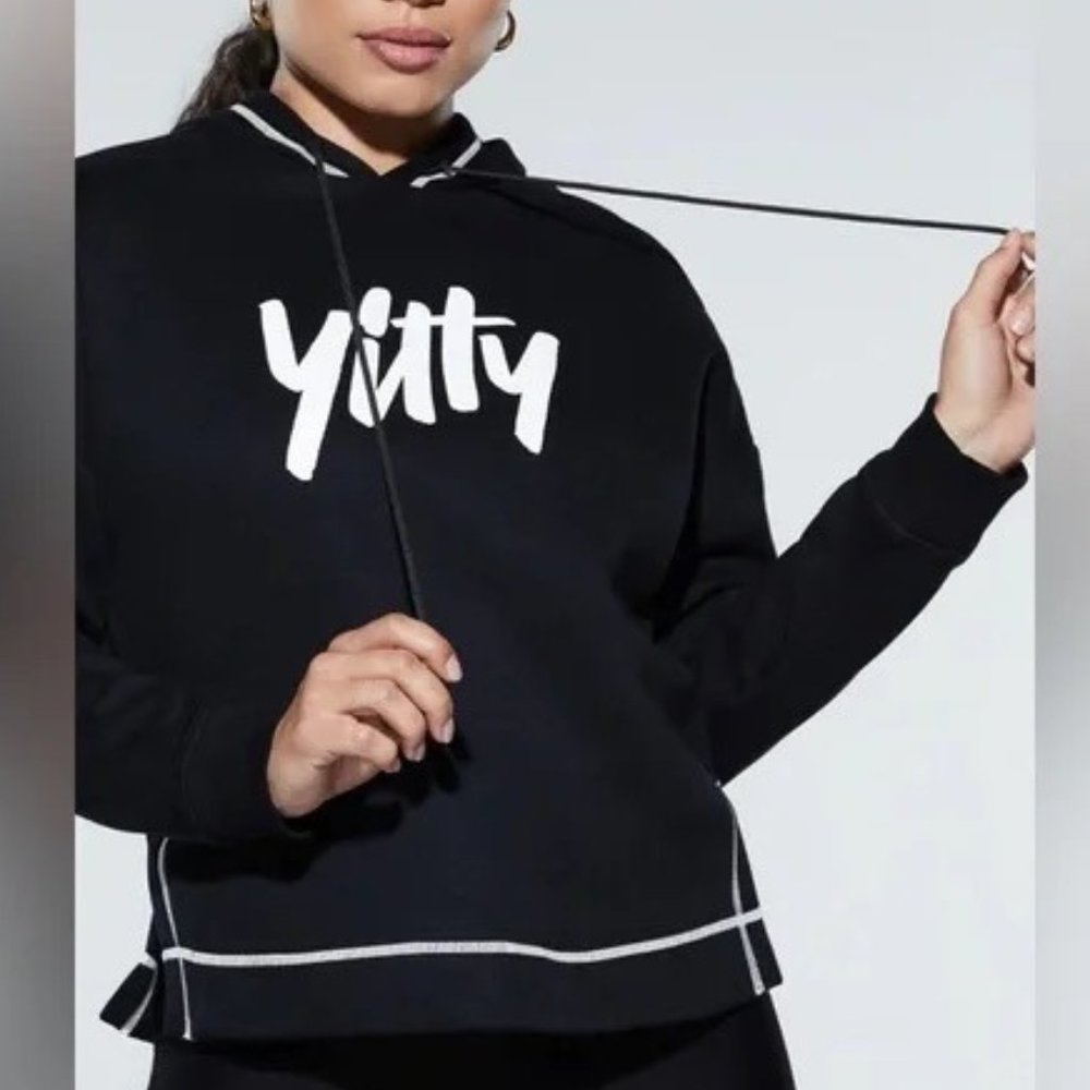 Lizzo‎ Brand Yitty Large Logo Hoodie Black Large